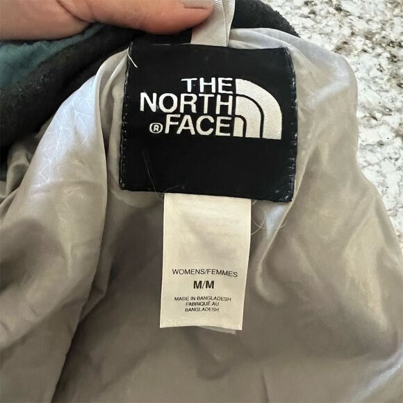 The North Face Women's Quilted Jacket Blue Medium Full Zip Lightweight - Picture 6 of 6